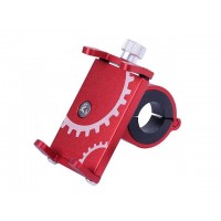 Держатель телефона ( крепление на руль) HFCM-08 алюминий красный