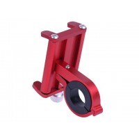 Держатель телефона ( крепление на руль) HFCM-08 алюминий красный