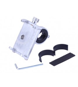 Держатель телефона ( крепление на руль) HFCM-09 алюминий серебро