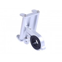 Держатель телефона ( крепление на руль) HFCM-09 алюминий серебро