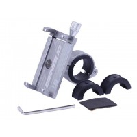 Держатель телефона ( крепление на руль) HFCM-16 алюминий серый