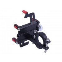 Держатель телефона ( крепление на руль) HFCM-23 алюминий красный