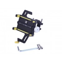 Держатель телефона ( крепление на руль) HFCM-24 алюминий желтый