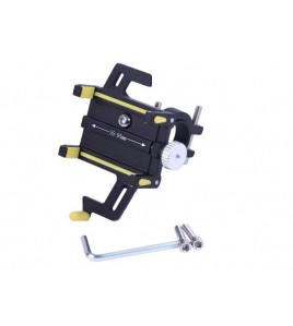 Держатель телефона ( крепление на руль) HFCM-24 алюминий желтый