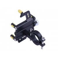 Держатель телефона ( крепление на руль) HFCM-24 алюминий желтый