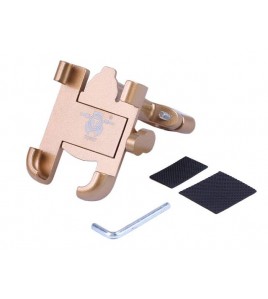 Держатель телефона ( крепление на руль) HFCM-28 алюминий золото