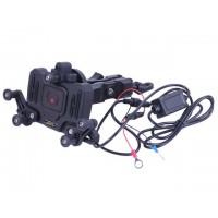 Держатель телефона ( крепление на руль) HFCM-34 с ручкой и беспроводной зарядкой