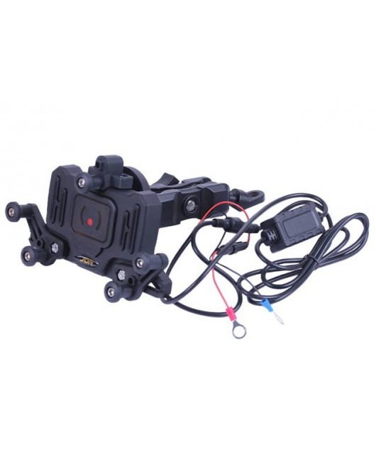 Держатель телефона ( крепление на руль) HFCM-34 с ручкой и беспроводной зарядкой