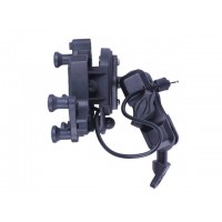 Держатель телефона ( крепление на руль) HFCM-34 с ручкой и беспроводной зарядкой