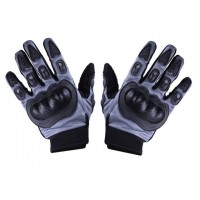 Мотоперчатки черные с серым текстиль size L MS07