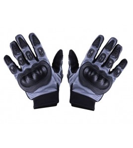 Мотоперчатки черные с серым текстиль size L MS07