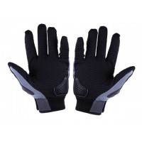 Мотоперчатки черные с серым текстиль size L MS07