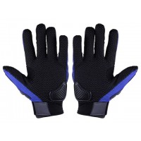 Мотоперчатки черные с синим текстиль size XL MS06