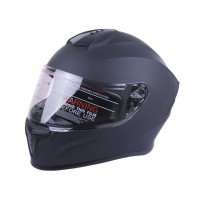 Шлем MD-813 черный матовый, прозрачное стекло size M - VIRTUE