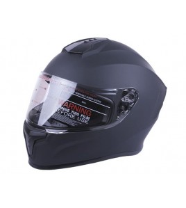 Шлем MD-813 черный матовый, прозрачное стекло size S - VIRTUE