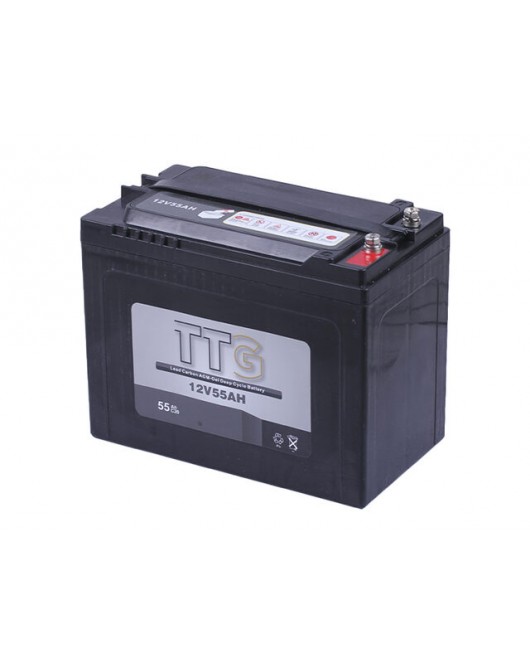 Аккумулятор 55AH 12V (тяговый) 223*123*175 мм - TTG