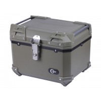 Кофр прямоугольный для мотоцикла пластиковый зеленый, 45л - YBX