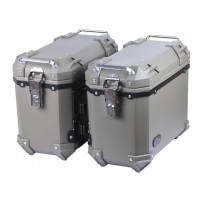 Кофры боковые для мотоцикла зеленые пластиковые (пара), 28л - YBX