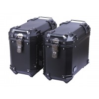 Кофры боковые для мотоцикла черные пластиковые (пара), 28л - YBX