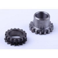 Шестерни коленвала, к-т: 2 шт. - 50CC4T