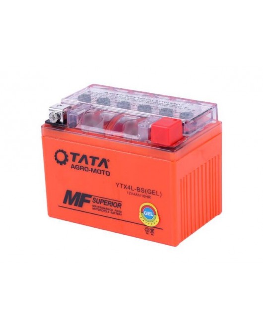 Аккумулятор гелевый YTX4L-BS 4AH 113*70*85 мм оранжевый - OUTDO