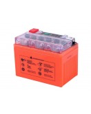 Аккумулятор гелевый YTX4L-BS 4AH 113*70*85 мм оранжевый, С ИНДИКАТОРОМ - OUTDO