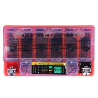 Аккумулятор гелевый 12N7-BS 7АH 137*76*128 мм оранжевый, С ИНДИКАТОРОМ - OUTDO, Мотоцикл