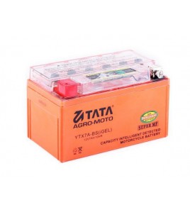 Аккумулятор гелевый YTX7A-BS 7АH 150*87*94 мм оранжевый, С ИНДИКАТОРОМ - OUTDO