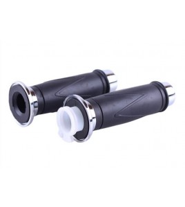 Ручки на руль, хром, к-т: 2 шт. - 9D