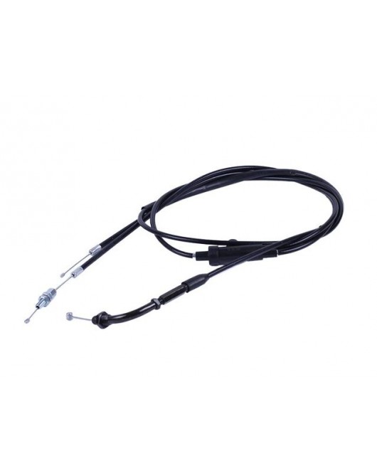 Трос газа 2т (раздвоен.) L-1900 мм (верх резьба, низ: 1-трос, 2-резьба)