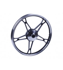 Диск передний 17*1,2 литой, барабанный тормоз (black) 2,5kg - Дельта/Альфа