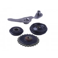 Натяжитель цепи, к-т: ролики 3 шт. + коромысло - Дельта/Альфа