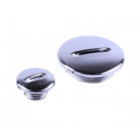 Пробка левой крышки хром, к-т: 2 шт. - Дельта/Альфа