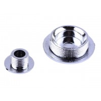 Пробка левой крышки хром, к-т: 2 шт. - Дельта/Альфа