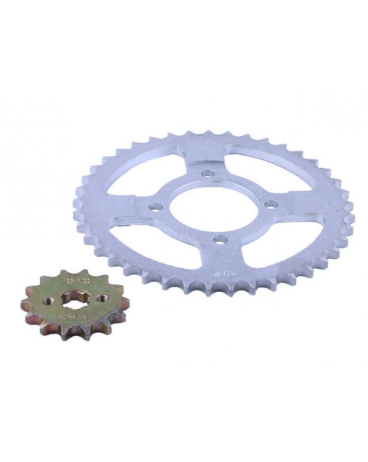 Звезда, к-т 2 шт.: задняя + передняя 41Т/14Т 428H - Альфа