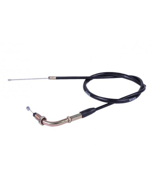 Трос газа L-830 мм (верх резьба, низ трос) - Альфа