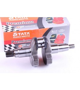 Коленвал голый под шлицы диаметр 25 мм - 186F - Premium