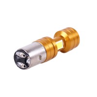 Лампа фары диодная 2 кристалла линза Н6 BA20D 12V 35/35W - LED - АМ