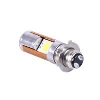 Лампа фары диодная 2 кристалла 3 усика П15Д-25-3 12В 35/35W - LED - АМ