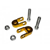 Удлинитель заднего амортизатора, к-т 2 шт.: 25 мм, золотой - AM УЦЕНКА