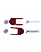 Удлинитель заднего амортизатора, к-т 2 шт. 25 мм (c болтами и гайками), красный - AM