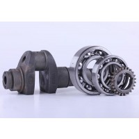 Коленвал в сборе (подшипники 6310/6210, шестерня) - 180N - Premium