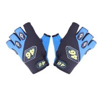 Мотоперчатки YM001-15 (короткие) синие size L