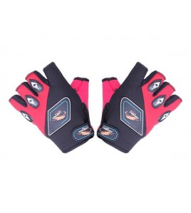 Мотоперчатки YM001-15 (короткие) красные size L*