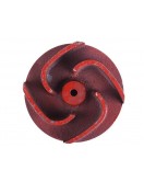 Крыльчатка мотопомпы 4 лопасти, под шпонку диаметр 20 мм