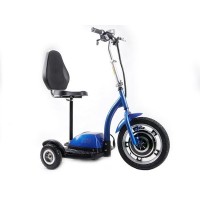 Электросамокат с сиденьем (сиденье - спинка) (синий) T06-1 36V350W 12AH - SM