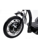 Электросамокат с сиденьем (сиденье - спинка, передний амортизатор) (белый) T06-3 48V500W 12AH - SM