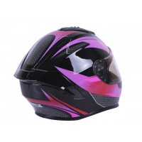 Шлем MD-813 черный с сиреневым size M - VIRTUE