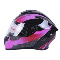 Шлем MD-813 черный с сиреневым size L - VIRTUE