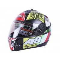 Шлем MD-800 черный с цветной графикой А6 size L - VIRTUE